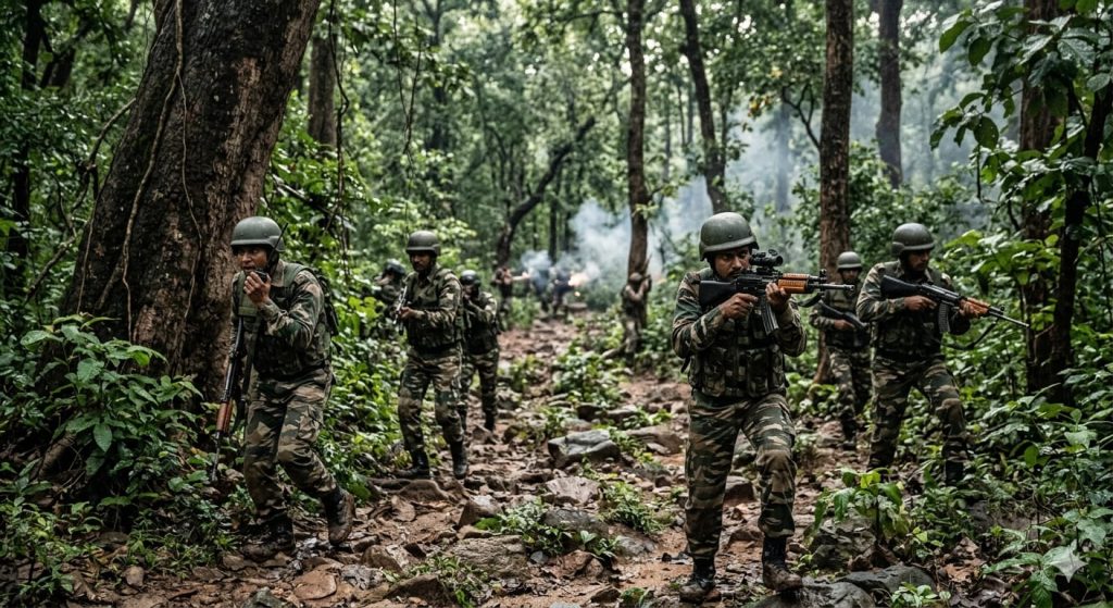 Chaibasa Encounter News: सारंडा जंगल में नक्सलियों से मुठभेड़, 5000 जवानों ने घेरा