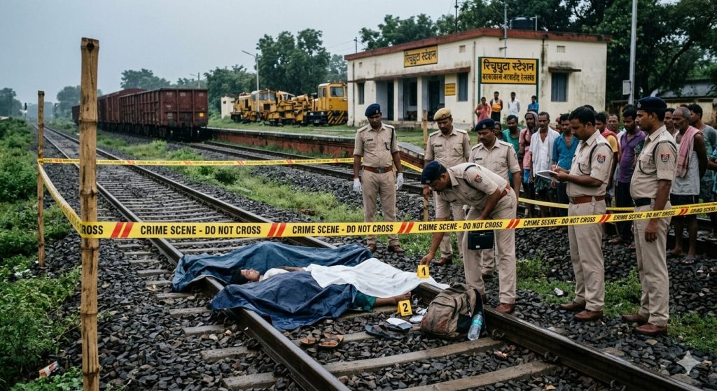 ट्रेन पटरी पर युवक और युवती का शव
