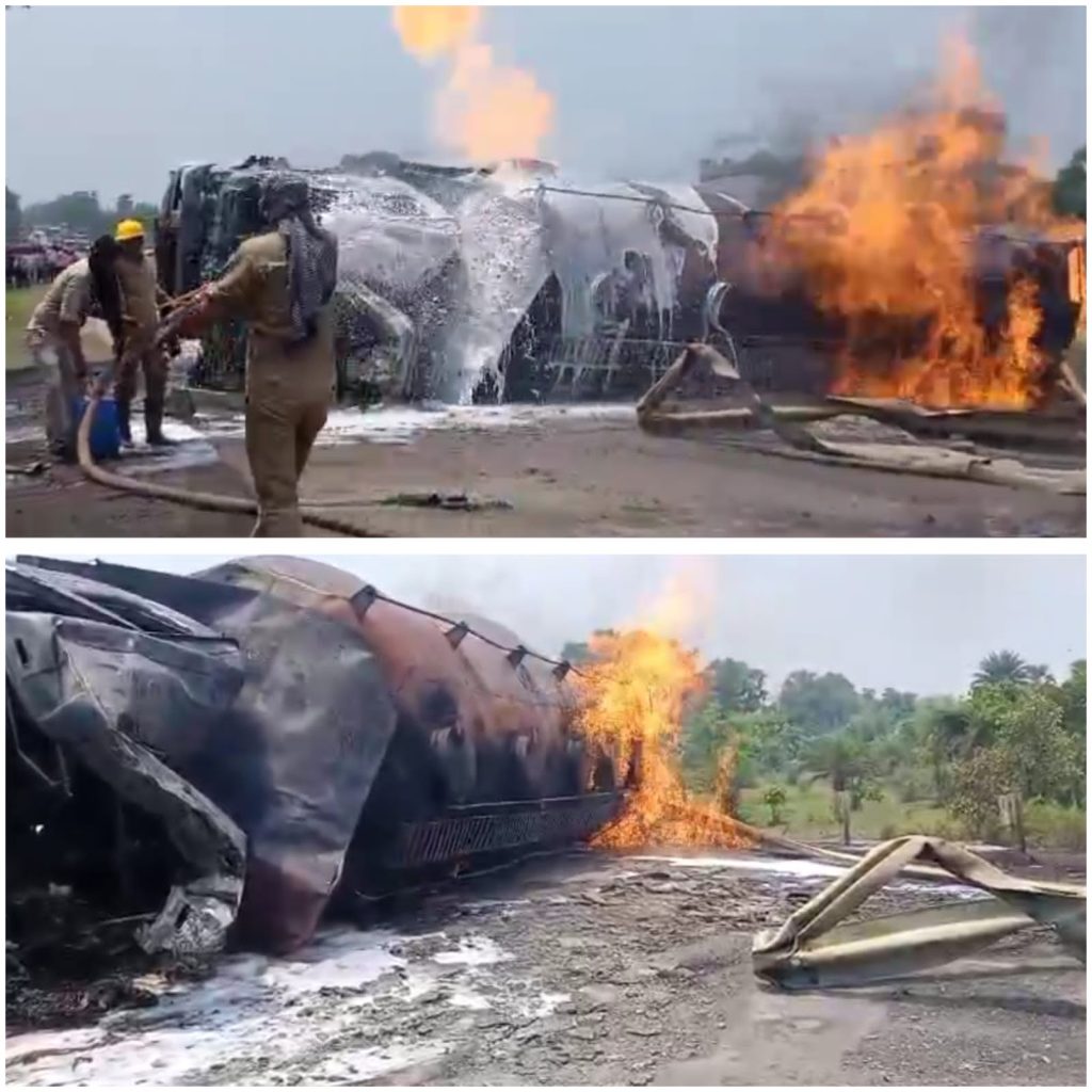 Bokaro Tanker Fire: गवाई पुल पर पलटा एथनॉल टैंकर भीषण आग के बाद मचा हड़कंप