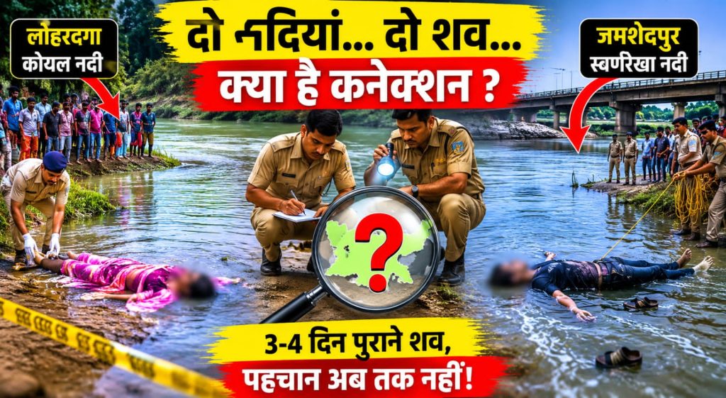 झारखंड की दो नदियों में मिले दो रहस्यमयी शव! क्या लोहरदगा और जमशेदपुर के बीच छिपा है कोई खौफनाक राज?