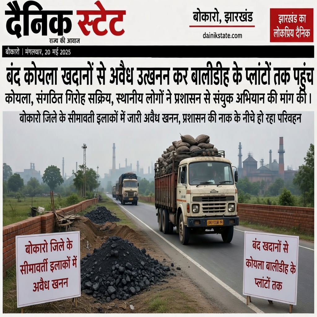 बोकारो : बालीडीह के किस प्लांट को पहुंच रहा अवैध कोयला? पूरा नेटवर्क उजागर पढ़िए संगठित गिरोह की पूरी कहानी बालीडीह के प्लांटों तक पहुंच रहा अवैध कोयला!