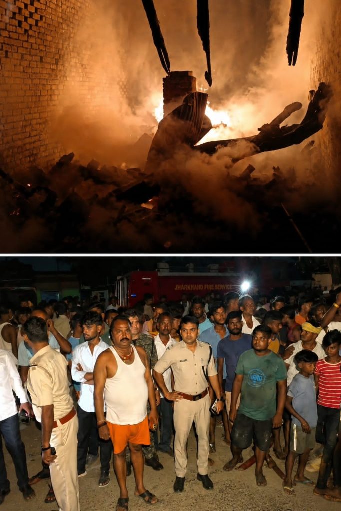 6 लाख का आम ट्रक खाक, तीन दुकानें राख! बोकारो की दुंदी बाग मंडी में आग से हड़कं।जानिए कैसे लगी आग 6 लाख का आम ट्रक खाक, तीन दुकानें राख! बोकारो की दुंदी बाग मंडी में आग से हड़कंप