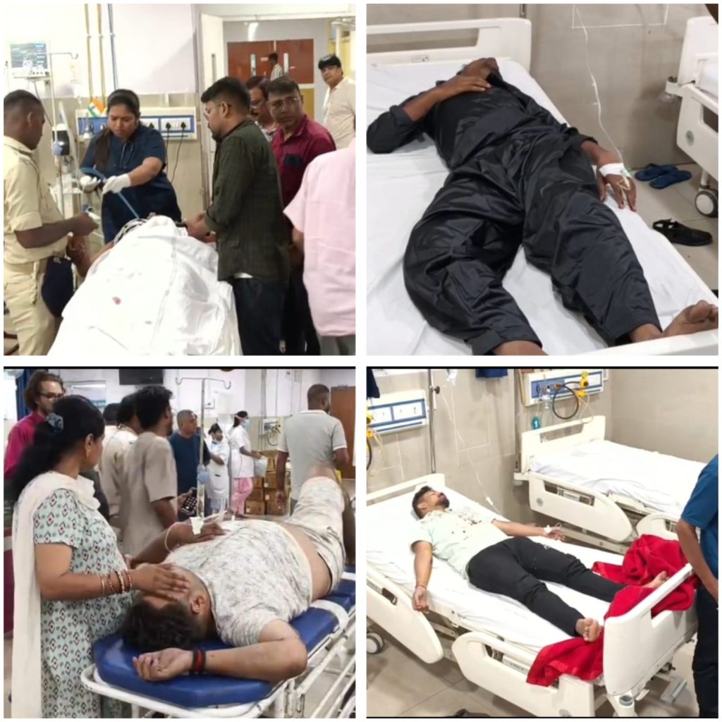 सिटी पार्क के पास दो कारें टकराईं, बीएसएल कर्मी समेत 3 गंभीर घायल